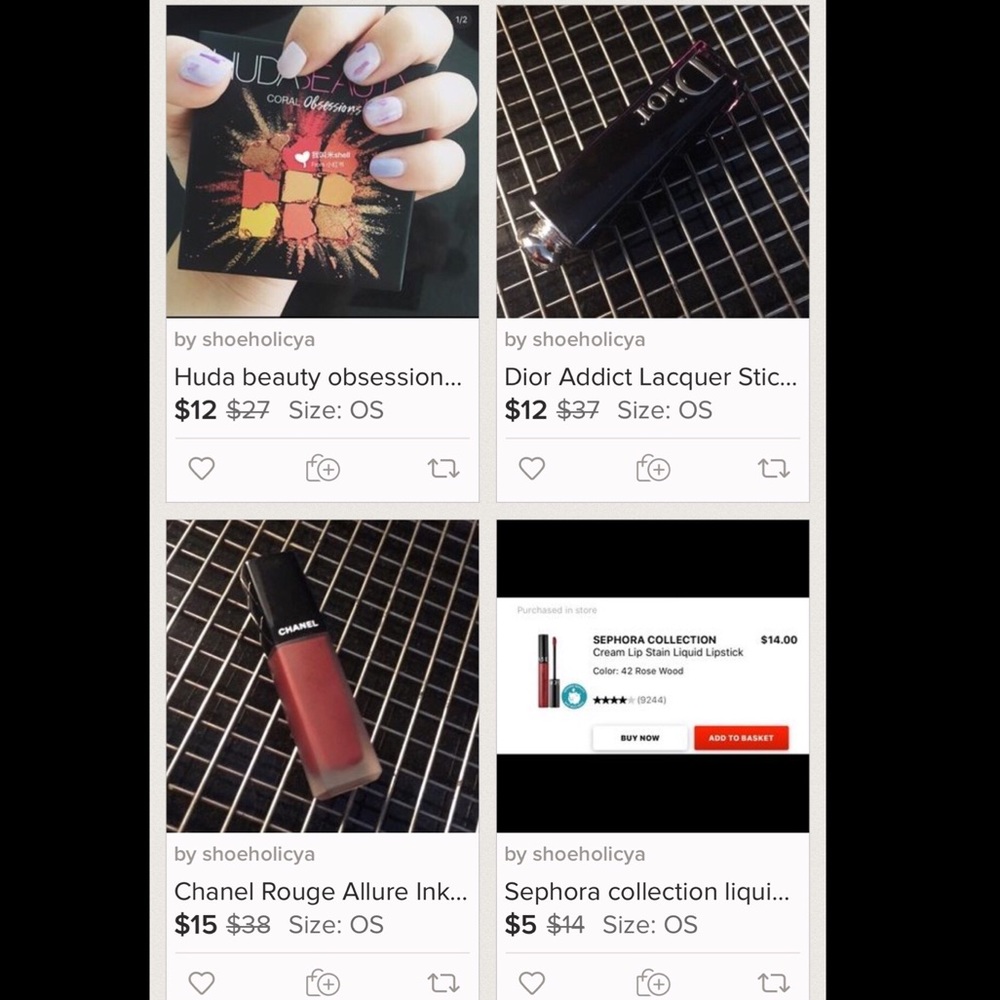 Bundle sale of Chanel ➕ Dior ➕ Huda beauty